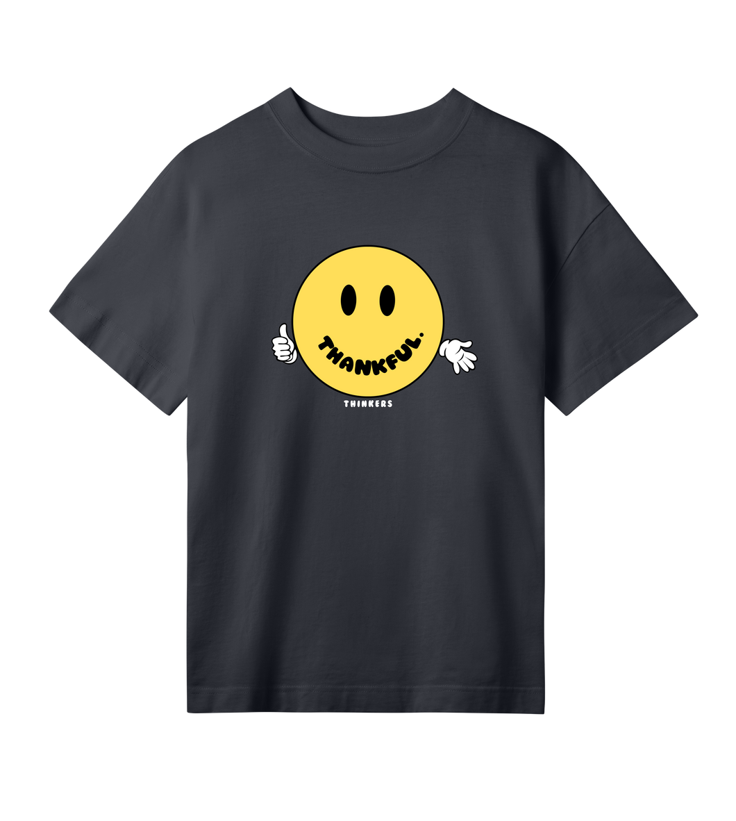 Thankful Tee - Womens Oversize, Black