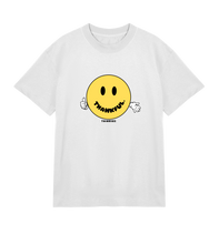 Load image into Gallery viewer, Thankful &#39;Smiley&#39; Tee - White
