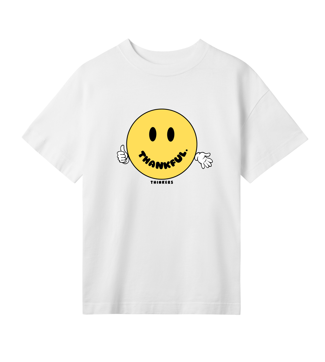 Thankful Tee - Womens Oversize, White